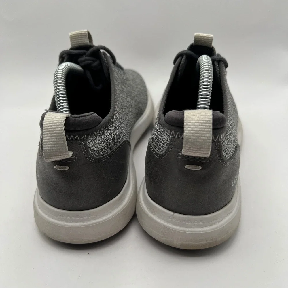 Cole Haan Grand Plus Essex Mens Gray Knit Sneakers Shoes 8.5 Street Casual